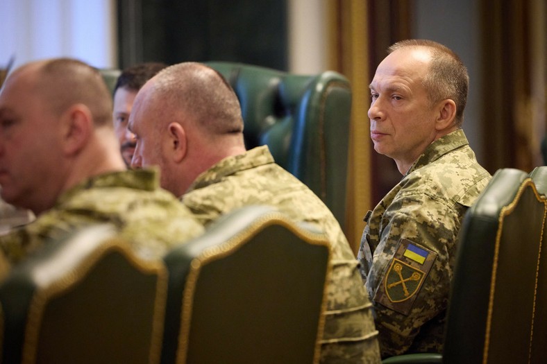 Commander of the armed forces of Ukraine Oleksandr Syrski in Kiev, February 10, 2024.