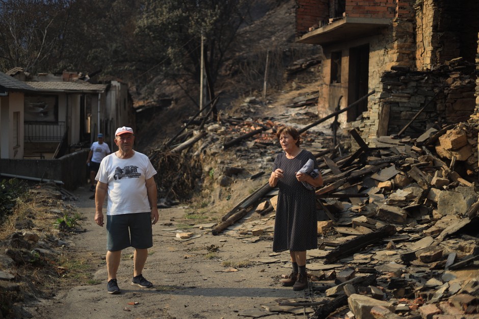 Destruction around Ourense, Spain, August 20, 2025.