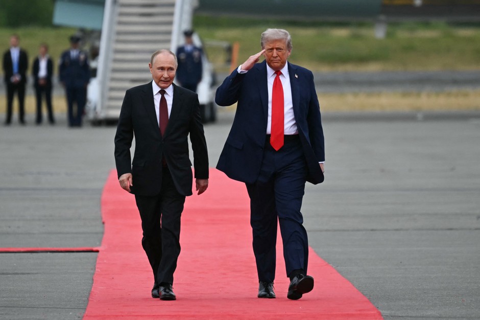 Meeting of Vladimir Putin and Donald Trump in Alaska, Anchorage, August 15, 2025.