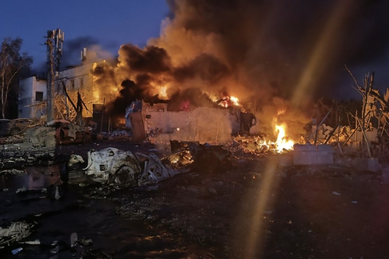 The balance of overnight air attack on Ukraine. Russians launched 582 drones and rockets
