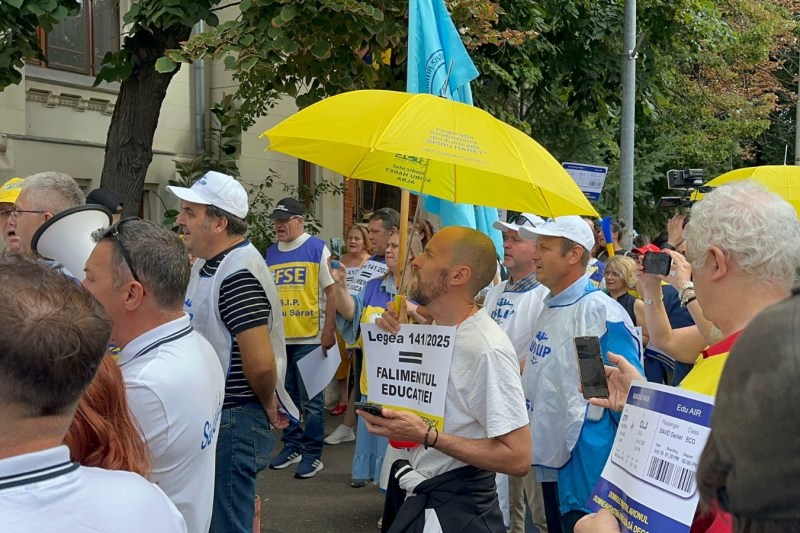 Teacher Protest, July 30, 2025. Photo: Hotnews / Adelina Mărăcine
