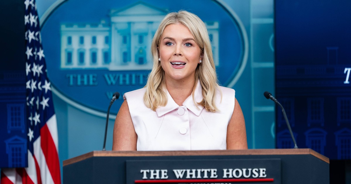 A spokeswoman for the White House Karoline Leavitt