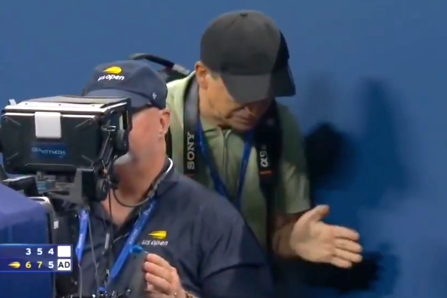 Unestanding error at the US Open: A photographer was kicked out immediately. Photo: X.com Serious charges of the photographer eliminated at the US Open: