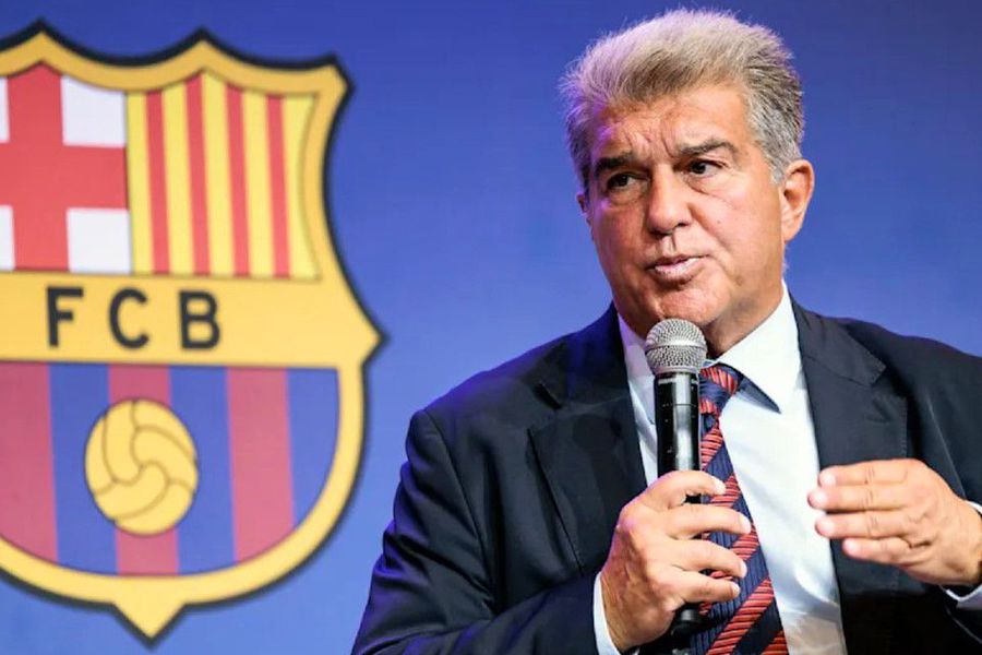How will Joan Laporta, the president of Barcelona, play, and in this case against FFP? / Photo: Imago He inscribed his new sponsor on his shirt, but for nothing! »Barcelona cannot dribble financial fair-play