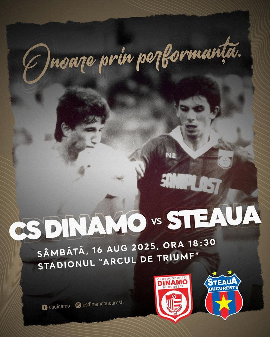The fans caught fire! How CS Dinamo promotes the match with Steaua: 