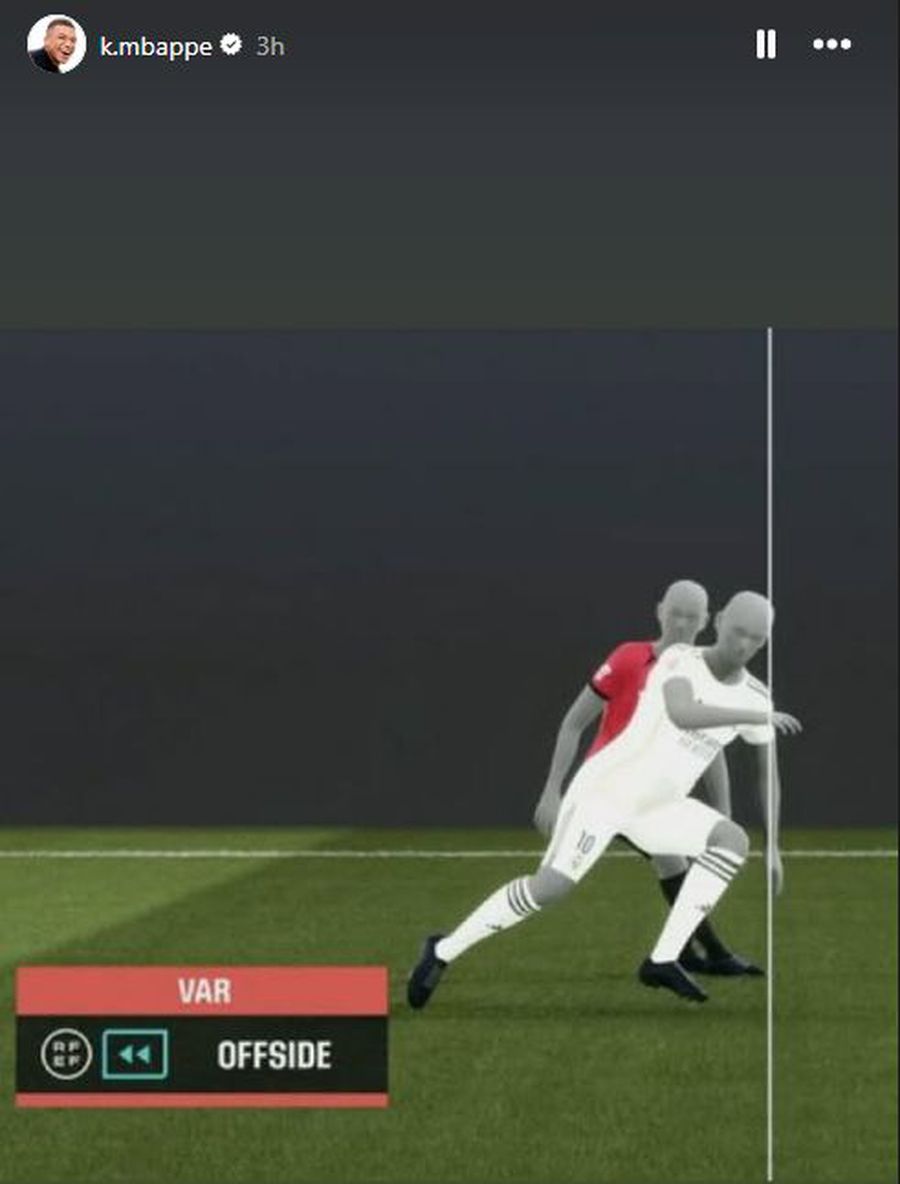 MBAPPE challenges the var