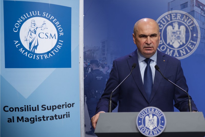 Ilie Bolojan and the Superior Council of Magistracy. Collage: Ion Mateș / Hotnews. Photo: Inquam Photos