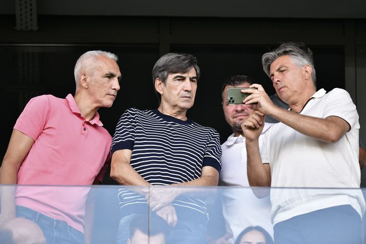 Legends present at Dinamo - Steaua (Iencsi, Pițurcă, Marius Niculae and Lupescu) / Photo: Cristi Preda (gsp.ro)