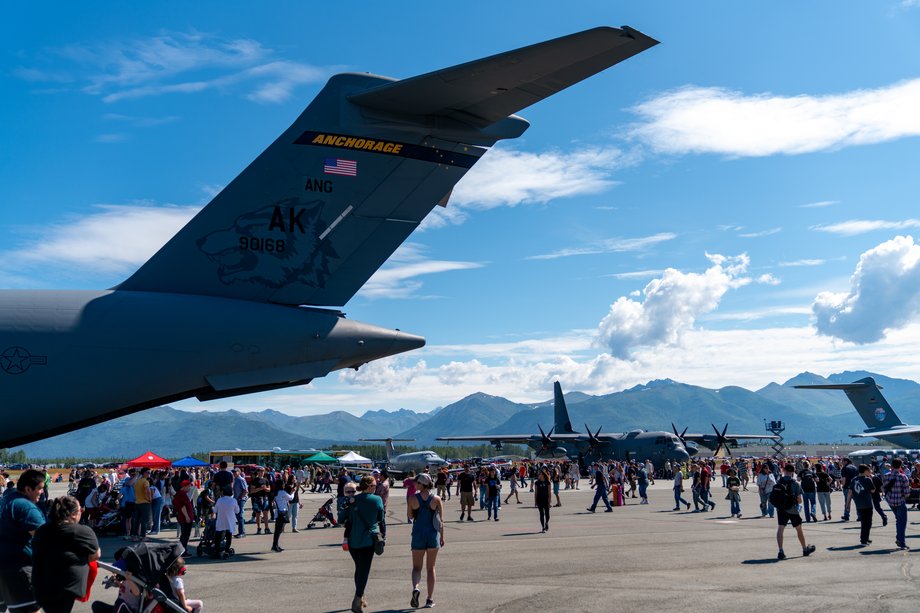 American military base Elmendorf-Richardson in Anchorage in Alaska