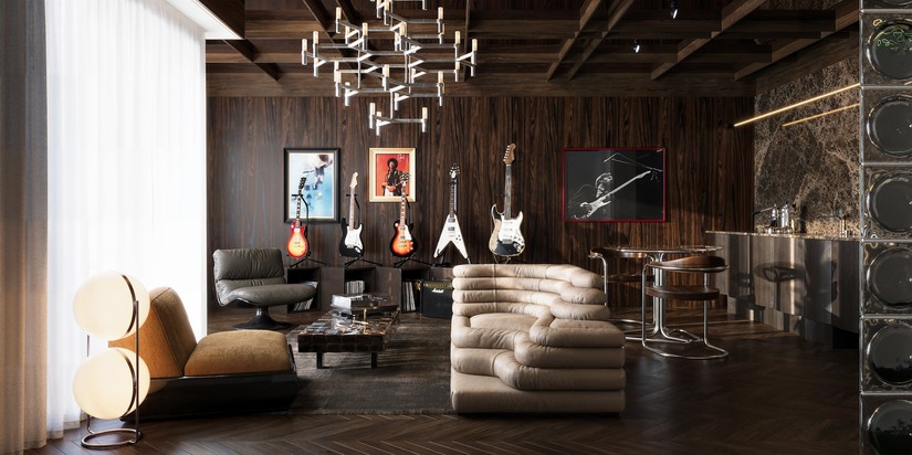Apartment visualization "Guitar Heroes"