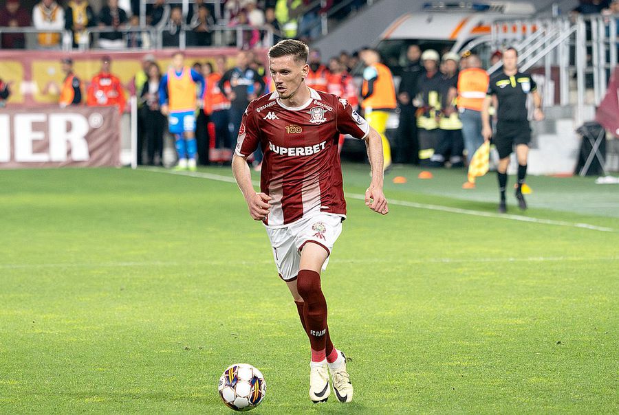 Ermal Krasniqi, in Rapid - CSU Craiova 1-2 // Photo: GSP Edi Iordănescu wants a player who passed at CFR Cluj and at Rapid »Legia is preparing an unexpected move