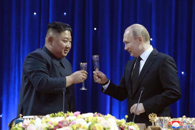 Kim Jong One and Vladimir Putin, photo: Kcna via Kns / Ap / Profimedia