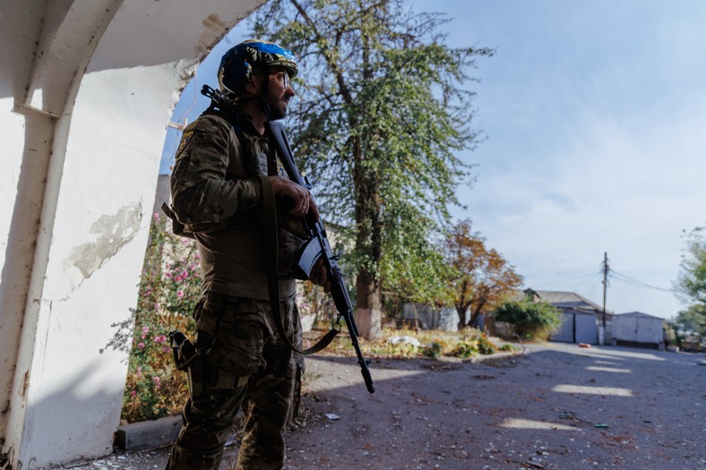 Ukrainian soldier in Sudza in the Russian Kursk region, September 23, 2024 (illustrative photos)