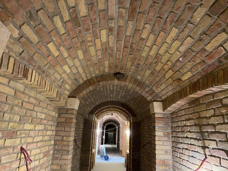 Underground corridor in the estate of Viktor Orban
