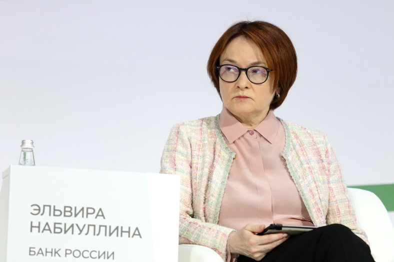 The head of the Russian Central Bank Elwira Nabillin, July 2, 2025.