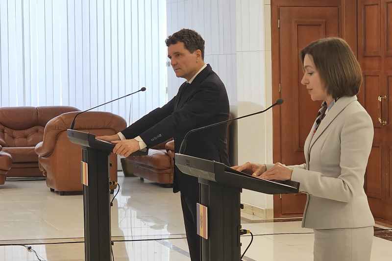 Photo Nicușor Dan and Maia Sandu, unique hypostasis at the