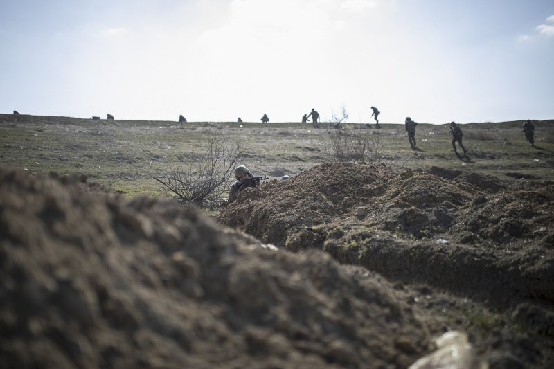 The Russians regroup, preparing for an intense 