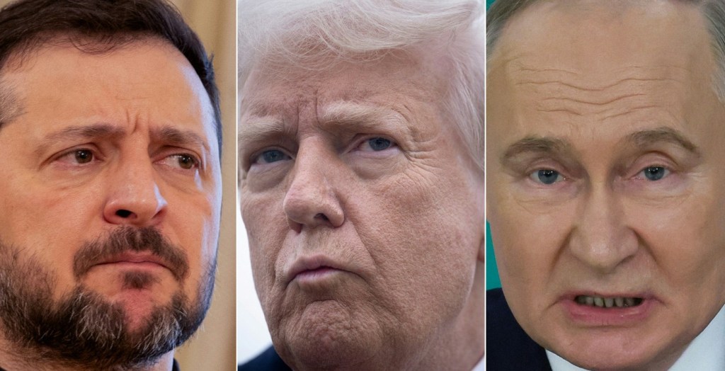 Volodimir Zelenski, Donald Trump and Vladimir Putin: Yuri Kochetkov / AFP / Profimedia