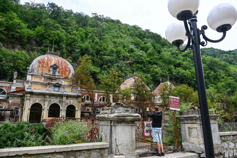 The historical spa resort of Romania in a