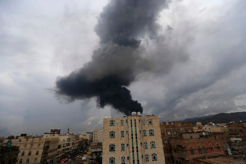 Israeli attacks on the capital of Yemen. 
