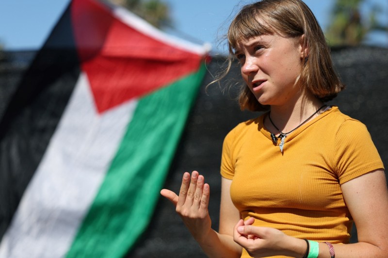 Video Greta Thunberg goes back to Gaza with a fleet of humanitarian help, to