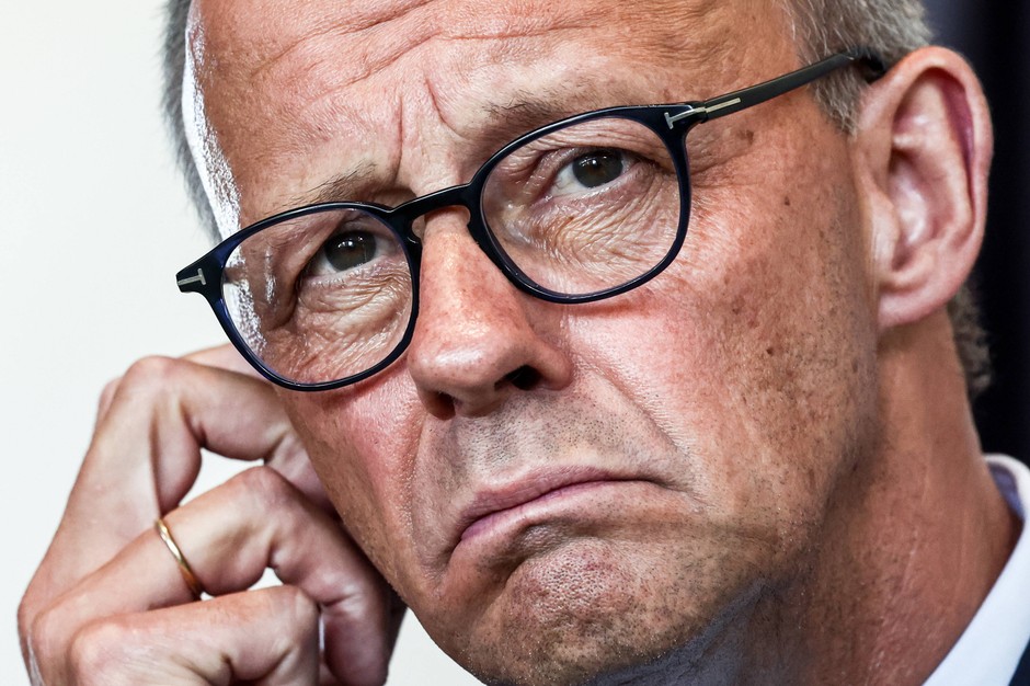 Friedrich Merz, German Chancellor. Berlin, August 13, 2025