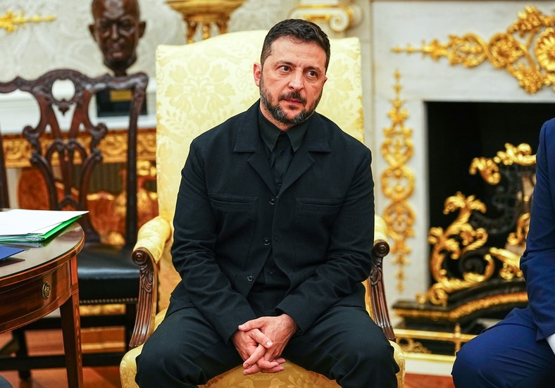 The President of Ukraine Wołodymyr Zelnski during a visit to the White House, Washington, USA, August 18, 2025.