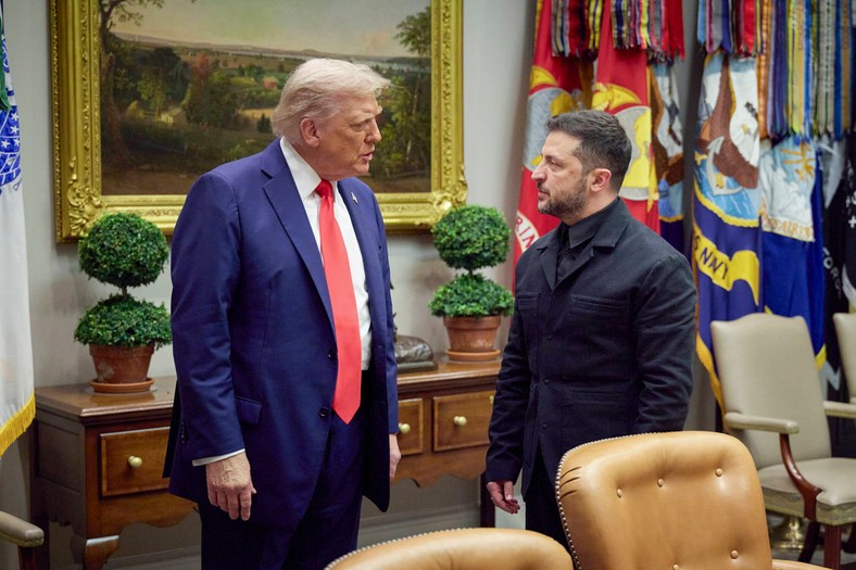 Donald Trump and Wołodymyr Zełnski in the White House. Washington, August 18, 2025