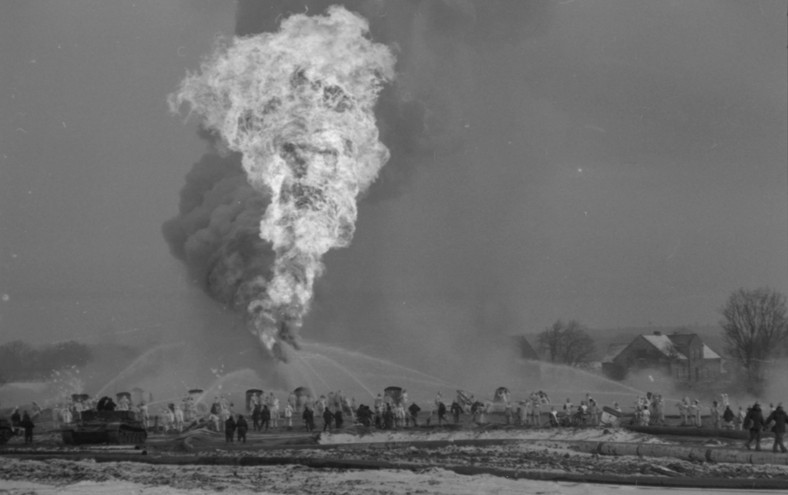 Firefighting action in Karlino