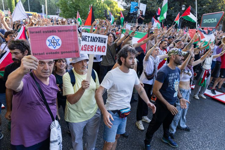 Pro-Palestinian protesters led to the cancellation of the Madrid/Photo: Imago Images