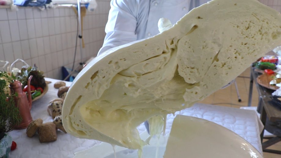 In Italy they make a mozzarella giant. This is the tastiest world record