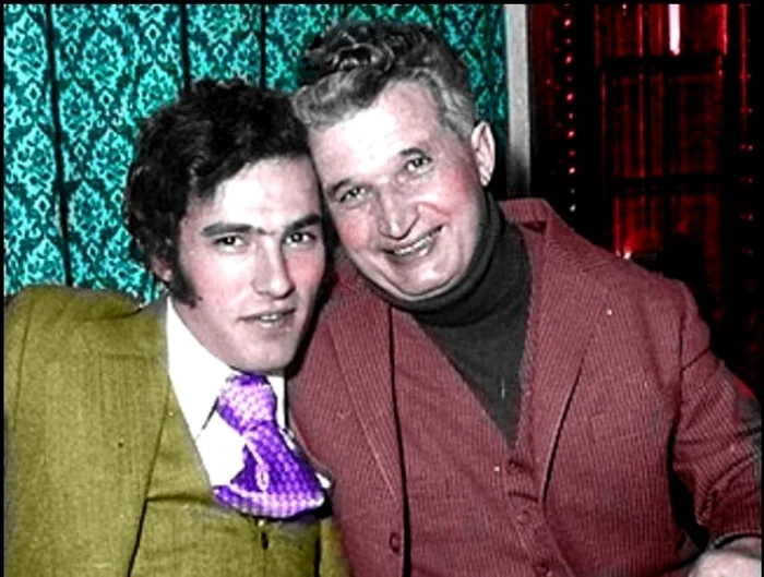 Nicu Ceaușescu, alături de tatăl său Nicolae Ceaușescu FOTO: Arhivă