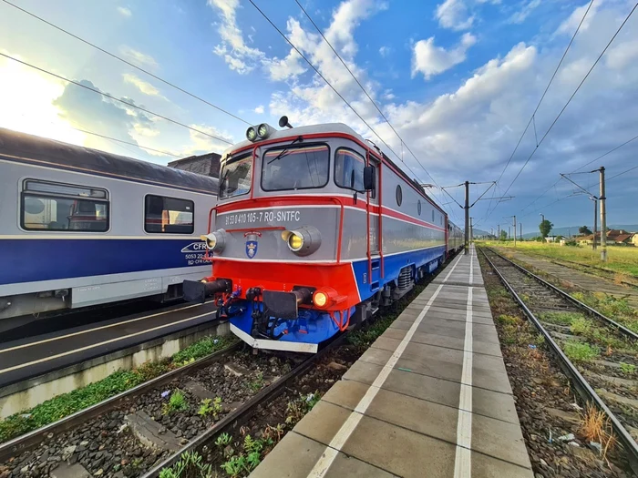 Train that enters the train station