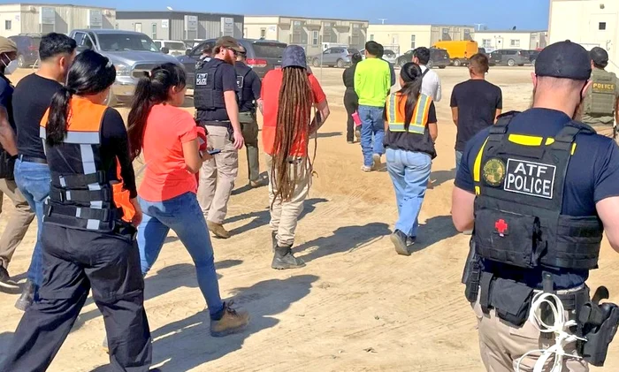 Nearly 500 workers were arrested by federal agents in Georgia Photo: X