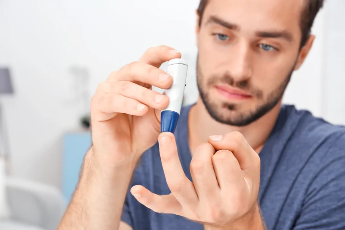 Man who controls his blood sugar - blood sugar level shutterstock