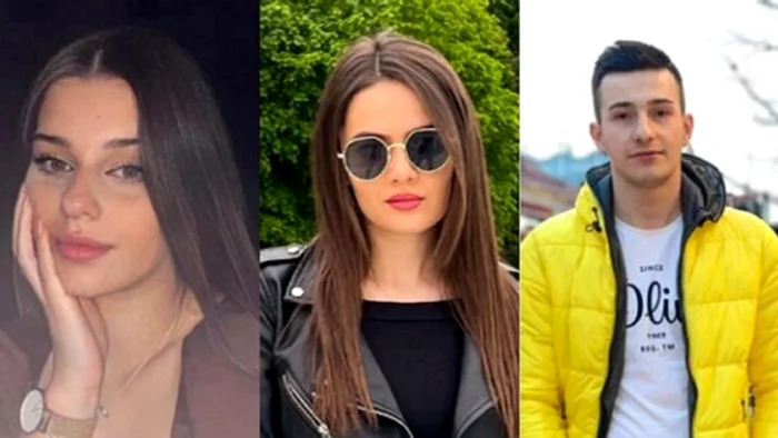 The three Romanian young people taken in Italy. Photo x