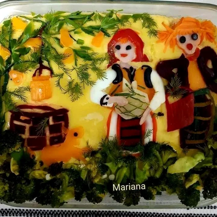 A bouef salad decorated by Mariana Photo Mariana Grigoruță