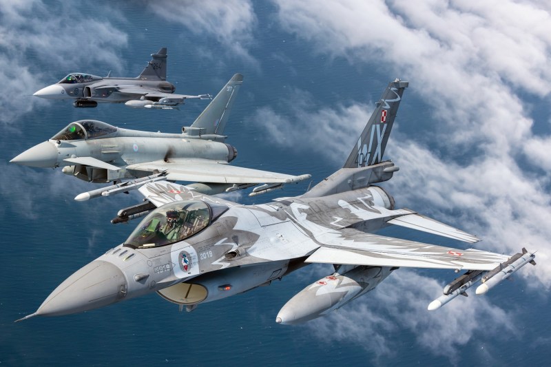 The British send Typhoon fighter jets, in the new mission 