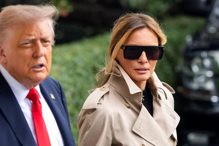 Melania Trump has arrived in the UK in a British PHOTO EPA-EFE
