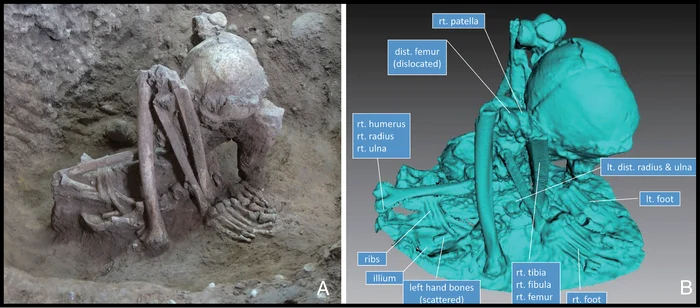 Crouching mummies, 10,000 -year -olds from southern China, preserved by smoking photo PNAS org