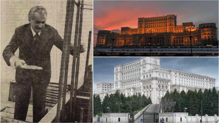 The People's House and Ceausescu. Source: Scânteia / Pixabay.