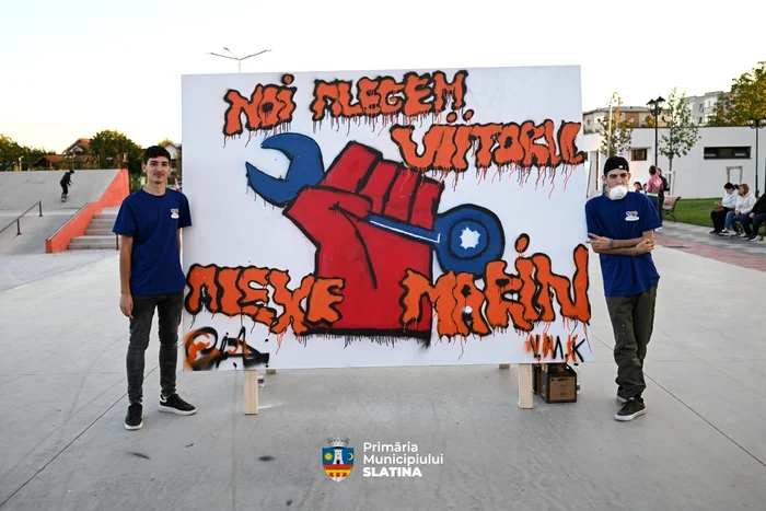 The work of Grraffiti of the students from the