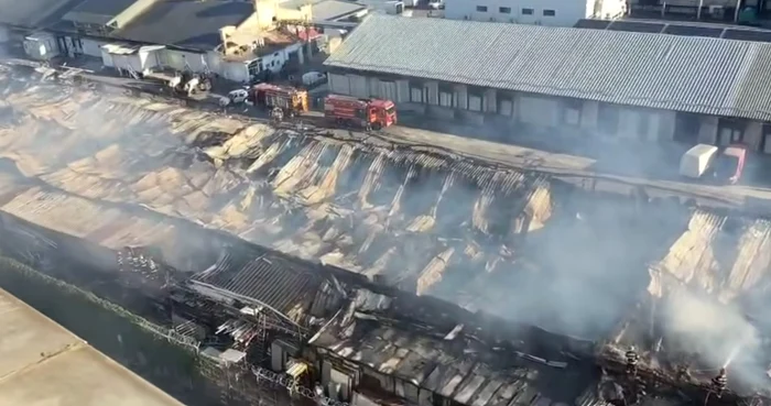 The fire almost completely destroyed the photo halls: video capture / Monica Andrei Coconu