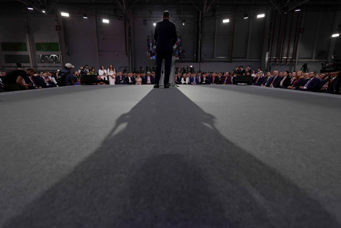 Former leader, Marcel Ciolacu, in a Congress of PSD photo Inqum Photos / Octav Ganea / Archive