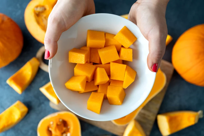 Pumpkin has a lot of benefits to the shutterstock photo body