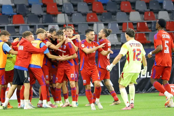 The red-blue returned from 0-1 with ASA Târgu Mureș / Photo source: Facebook@ Steaua București