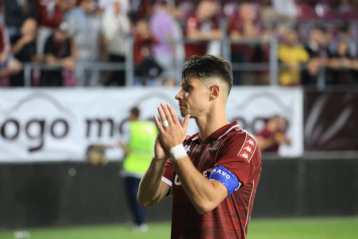 Alex Dobre, the player of Rapid, photo: Ionuț Iordache / GSP