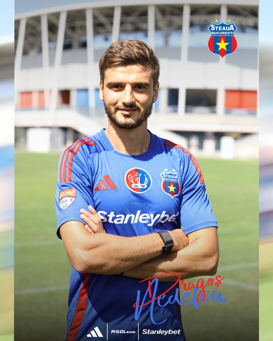 Dragoș Nedelcu, advanced negotiations with Steaua! The first picture in the red-blue shirt: 