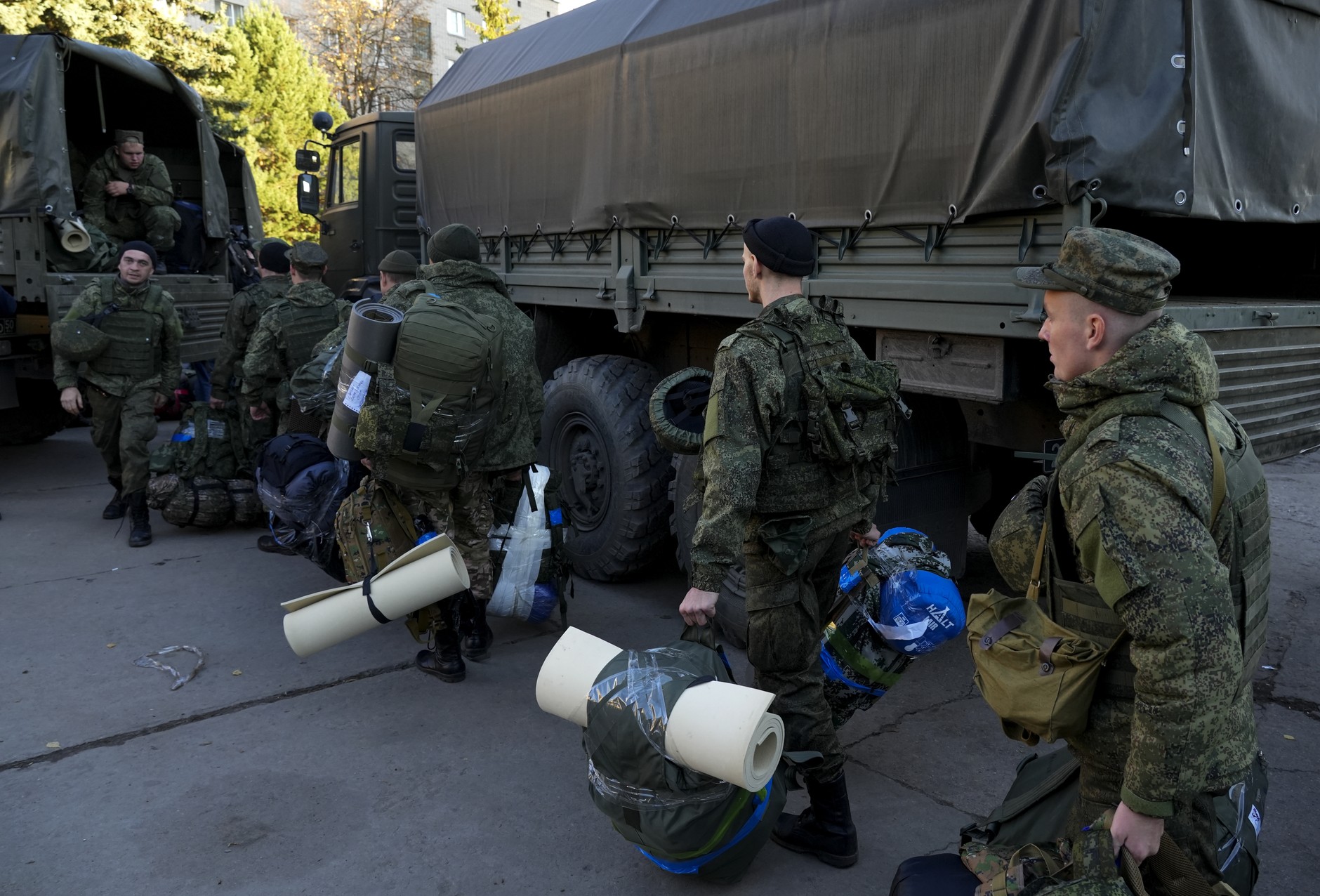 Russians appointed to service as part of partial mobilization, 2022, an illustrative photo