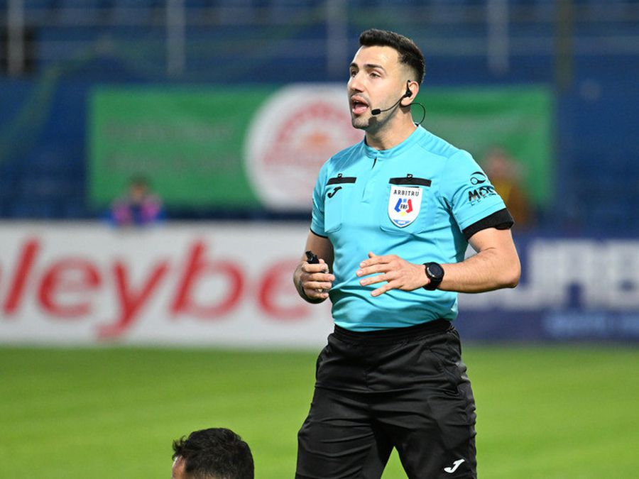 Referee Răzvan Negara (28 years old). Photo: Sportpictures.eu Sepsi lost at the